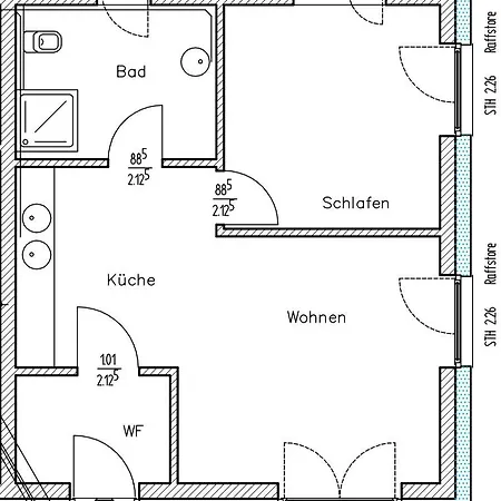 Apartmán 2-zimmer-wohnung Bei Nuernberg Mit S-bahn-anschluss Postbauer-Heng